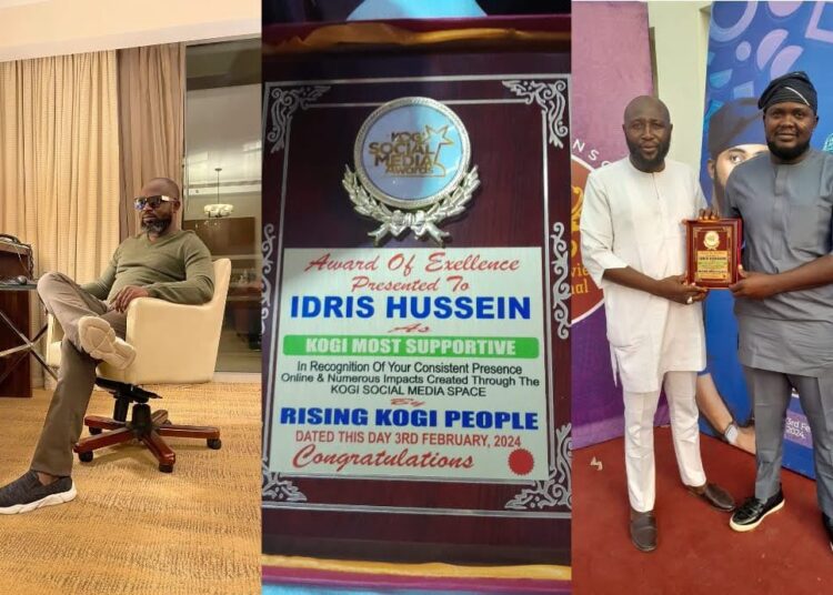 Rising Kogi People Honours Idris Hussein As Kogi Most Supportive Personality