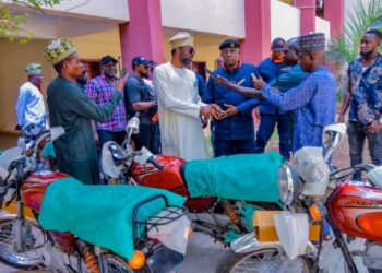 Insecurity: Kogi Agency donates motorcycles, tyres to security operatives