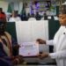 Governor Ododo presents Staff of Office to Akinrin of Ekinrin-Ade