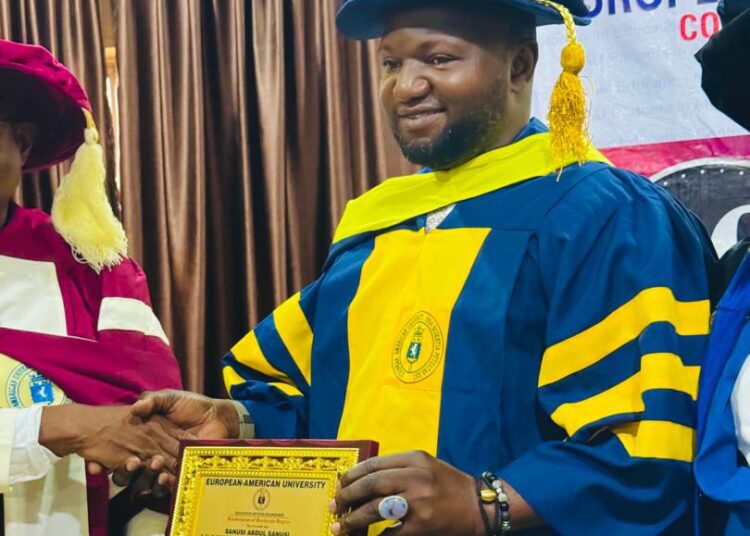 Alhaji Sanusi Abdul Receives Honorary Doctorate from European American University