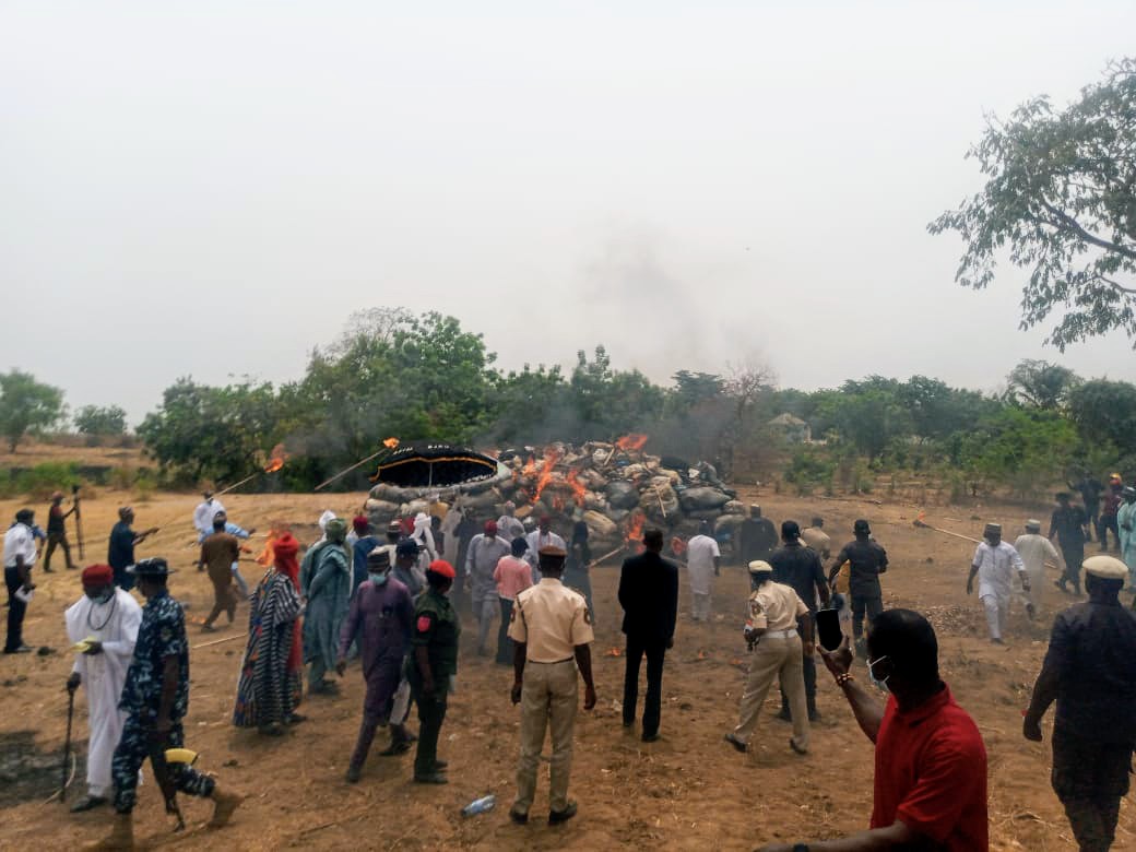 NDLEA destroys 25 tons of illicit drugs in Kogi