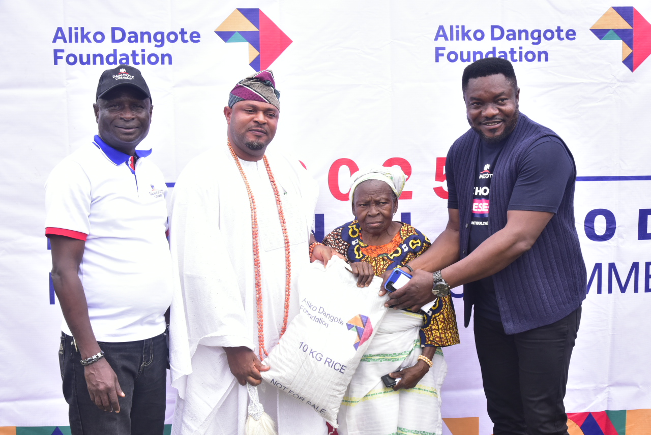 Aliko Dangote Foundation’s free rice excites host communities of Ibese, Itori, Ijebu-Igbo