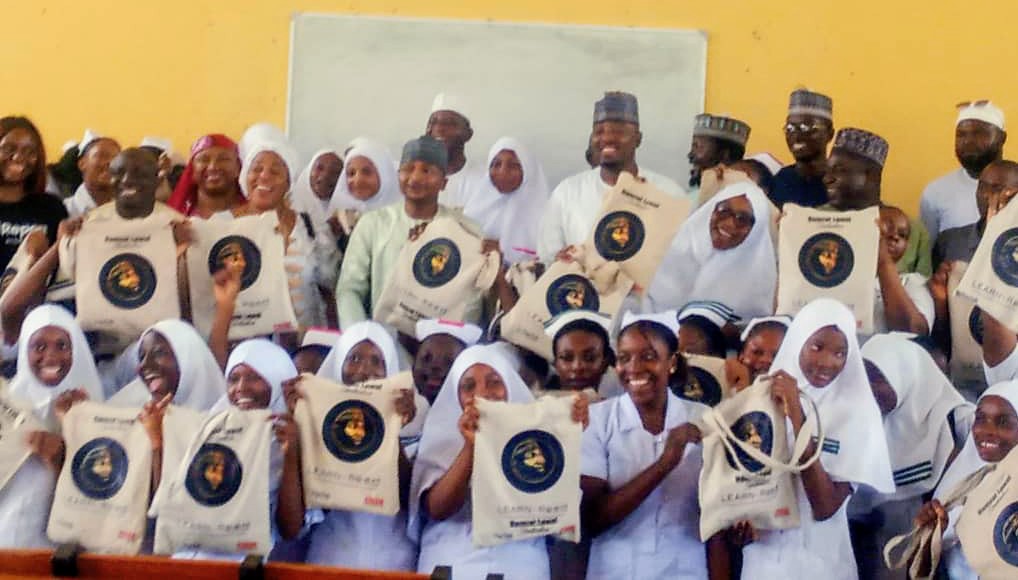Philanthropist Hamzat Lawal donates 500 sanitary pads to female students of Kogi college of nursing and Midwifery Obangede