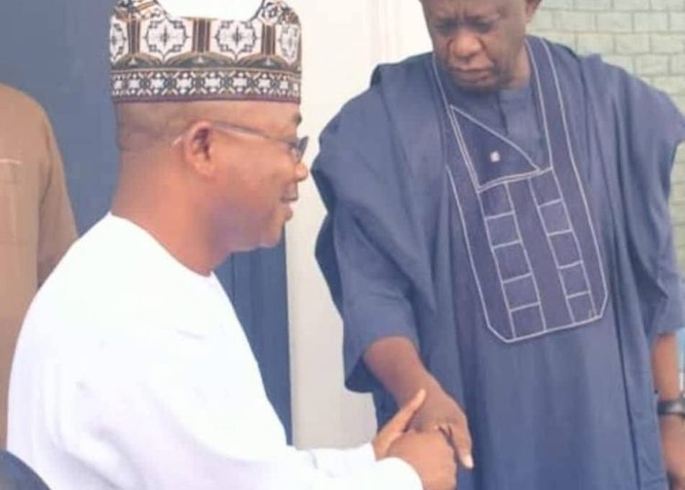 Sen. Karimi visits Gov. Ododo for condolence Over His Father’s Death.