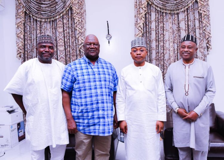 Ex- Senate President, Chief Anyim Pius Anyim, Pays Condolence Visit to Governor Ahmed Usman Ododo