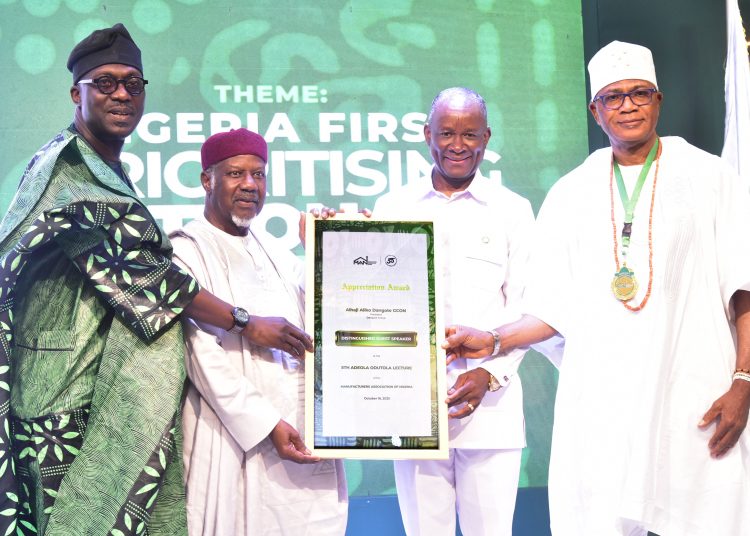 Dangote Urges Swift Legislation of “Nigeria First” Policy to drive growth of Manufacturing Sector