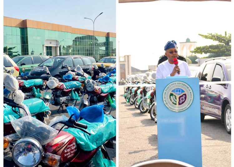 Governor Ododo distributs 49 vehicles to security agencies