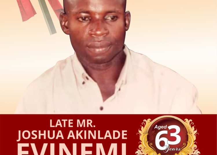 Kogi HoS brother, Joshua Akinlade Evinemi for burial