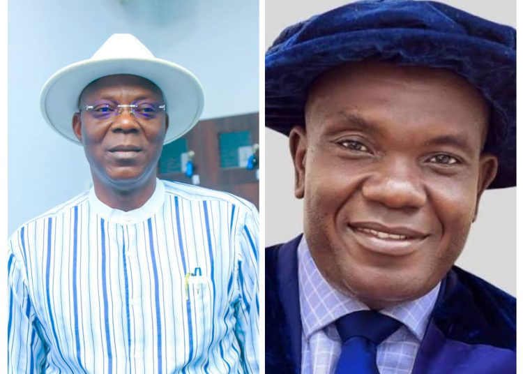 Ex. Kogi Speaker Kolawole Rejoices With Prof. Gbenga Ibileye as He Assumes Office as FUL’s 4th Vice-Chancellor