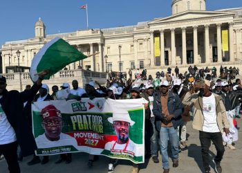 Nigerians in UK Throng Streets to Back Tinubu’s Historic Visit