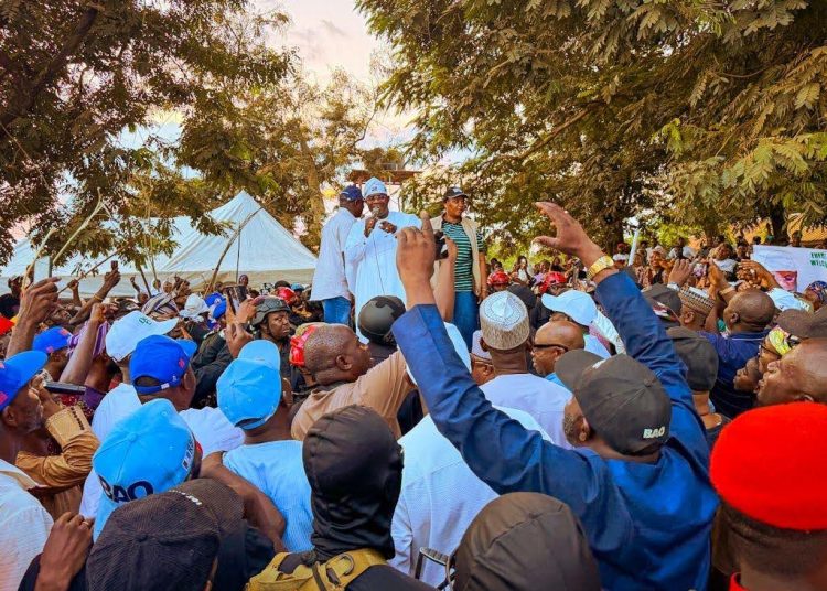 Yahaya Bello Rallies Kogi Community in Ekiti, Seeks Massive Support for Oyebanji